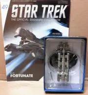 Star Trek Eaglemoss ECS Fortunate Starship & magazine #49