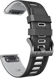 [ISOUDE] 22mm 26mm Silicone Watchband For Garmin Fenix 6 6S 6X Pro 5X 5 5S 3 3HR Enduro 935 945 MK2 Smart Watch Band Straps Quick Releas