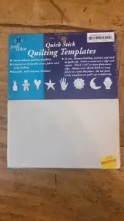 Quick Stick by June Tailor, Reusable Sturdy Adhesive Quilting Templates