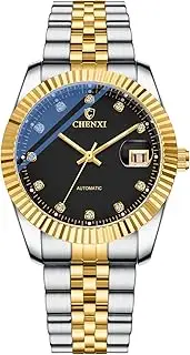 [Silverora] Men's Automatic Mechanical Watches: 3ATM Waterproof 36 Hours Power Reserve Men's Watches with Luminous Hands Calendar Stainless Steel Watches with Diamond Scale Gifts for Men
