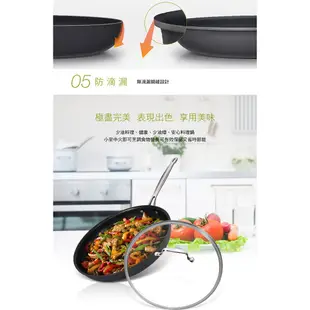 Cuisinart美膳雅 經典主廚不沾超硬陽極單柄煎鍋28cm (622-28GTW)