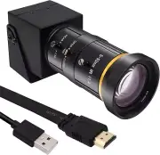 HDMI Camera 4K USB Camera HD Streaming Webcam with 5-50mm 10X Optical Zoom Camer