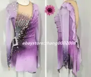 Purple Ice skating dress.Competition Figure Skating Baton Twirling Costume