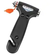 Car Safety Hammer,Auto Emergency Escape Hammer Window Breaker with Glass Breaker and Seat Belt Cutter,Striking Escape Tool for Cars Color Black