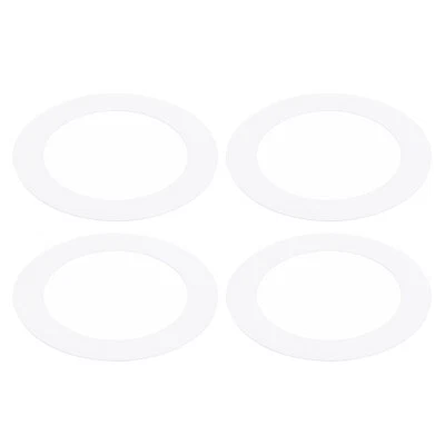 Goof Rings Inner Diameter 3.18", Outer Diameter 4.52", 4 Pcs Trim White