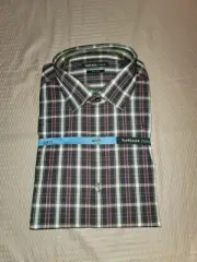 Van Heusen Studio Men Slim Fit Long Sleeve Dress Shirt Size 16 (32-33) NWT $45