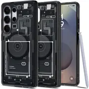 SPIGEN Galaxy S25 Ultra Case, 2025 Genuine Ultra Hybrid Zero One Qi2 Ready MagSafe Compatible Magnet Cover for Samsung