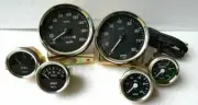 Smiths-52mm-Kit- Temp-Oil Fuel Volt Gauge Kmph Speedometer Tachometer-Replica