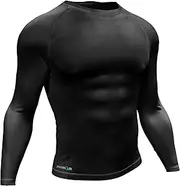 Precision Essential Junior’s Long Sleeve Baselayer Shirt Moisture Wicking, Muscle Support, 4 Way Stretch Thermal for Football & Rugby