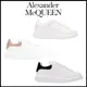 84號 韓國直達- Alexander McQueen MCQ 小白鞋皮革黑尾男鞋女鞋 553680WHGP59061