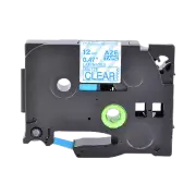 12mm Blue on Matt Clear Label Tape for Brother P-Touch TZ M33 TZe M33 PT-1400 8M