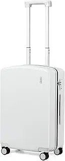[Hanke] 20 Inch Carry On Luggage 22x14x9 Airline Approved Lightweight Hard Sided Luggage with Spinner Wheels Suitcases Luggage for Travel Rolling Luggage Carry On Bag(Smoke White)