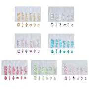 60Pcs Flatback Rhinestones Mini 3D Crystal Jewelry