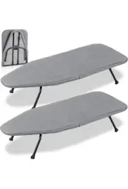 2 Metal Mesh Tabletop Ironing Board 31.5 x 11.8 x 5.5 Inch | Foldable, Portable