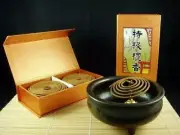 周錦香 Extra India Sandalwood 特級老山檀香 100% Natural incense coil 40 coils/ Box