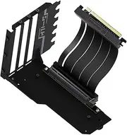 NonMiFyR GPU Support Bracket Vertical Easy to Install Motherboard Accessory Video Card Holder GPU Support Kit 90 Degree Angle, Black NO Light