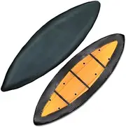 Heavy Duty Kayak Cover - Waterproof & UV Protection for Outdoor Storage - Black (10.2-11.5FT/3.1-3.5m)