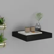 Black Honeycomb Wall Shelf Small Metal Mounting Storage Solution