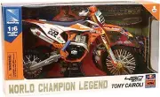 Newray TONY CAIROLI FACTORY KTM 450 1:6 Die-Cast Motocross MX Toy Model Bike