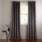 John Lewis Velvet STEEL Eyelet Curtains Pair Lined W228 X Drop 182cm rrp £190