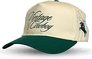 [CITRUSY] Vintage Trucker Hat | Country Cowboy Cute Preppy Retro Western Trucker Hats | Men Women Trendy Snapback | Tan Red Green Black
