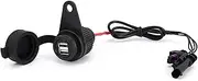 Motorcycle Navigation Bracket for B&MW G310GS G 310 GS with Lossless Line USB Double Socket Motorcycle Accessories Phone Mount (Color : A Set)