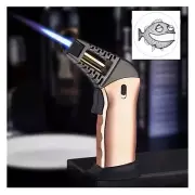 Jet Lighter Trigger Gun Welding Torch Windproof Refillable Baking 6” Flame - Cu