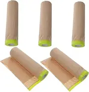 CANIGHT Semi- Painters Tape for Car 5 Rolls Masking Paper Self-Adhesive Paint Protection Film for Auto Body