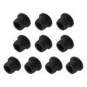 10PCS Silicone Plugs, 1/2in Salt Shakers Hollow Stopper Sealing Plug, Black