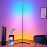 Corner Floor Lamp,60” Smart RGB LED Lamp with App 60inch, Multicolor