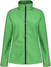 [REGATTA] Standout Womens/Ladies Ablaze Printable Soft Shell Jacket (UK Size: 12) (Extreme Green/Black)