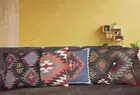Indian Handmade Vintage Cushion Cover Kilim Handwoven For Home Decorate