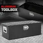 Aluminum Tool Box Pickup Truck Bed RV Trailer Storage 30" w/Lock & Key Black