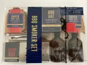 The ultimate barbecue smoker Set, Rubs, BBQ Sauce, Chips, smoker Box etc.
