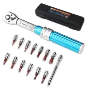 1/4 Inch Drive Click Torque Wrench Set - 10-50 in./lbs(1-6 Nm) - For Bicycle