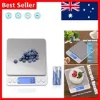 Compact 3000g Digital Scale - Stainless Steel, 0.1g Accuracy & Tare Feature