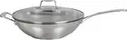 Impact Covered Wok 32 cm Silver Au Free And Fast Shipping