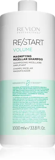 [Revlon professional] Micellar shampoo for hair volume Restart Volume (Magnifying micellar shampoo) - Volume: 1000 ml