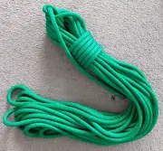 29m x 14mm Green Polyester Double Braid Sheet Boat Marine Rope Mooring Dock Line