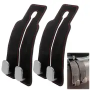 Premium Suede Car Seat Hooks, 2 Pack Universal 2-in-1 Headrest Organizer for ...