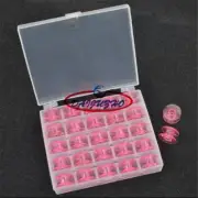25PCS IN BOX Embroidery Thread Plastic Spool Bobbins Storage Holder pink