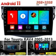 9" For Toyota RAV4 2005-2013 Android 11 Car Stereo Radio GPS Player WIFI+Camera