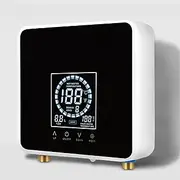 7500W Electric Instant Hot Water System, Tankless Shower Heater with LCD Display Homehold Under Sink Basin, Water Heater System for Kitchen Bathroom Washing