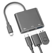 USB C to HDMI Adapter with 4K@60Hz HDMI Output, Multi-AV Converter for for Ma...