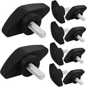 Abaodam 10 Pcs Slot Thumb Screws for Microphone Stand Threaded Clamping Knobs Durable Grip for Secure and Stable Recording Setup for Woodworking and Equipment Use