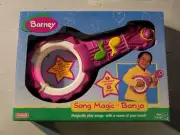 Playskool Barney-Song Magic Banjo- Ages 2 & up- NIP Rare Vintage Toy
