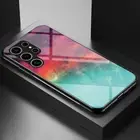 Shockproof Back Glass Phone Case For Samsung S25 S24 Ultra S23 S22 A15 A55 Cover