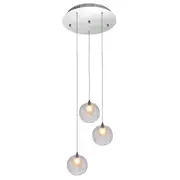 Berly LED 3L Spiral Pendant Lights Clear | Marden Designer