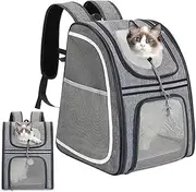 Dog Backpack Carrier - Breathable Kitten Carry Pouch Puppy Backpack,Reflective Strip Dog Travel Pouch Storage Daypack for Puppy Kitten Toys Snacks