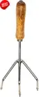 Hand Cultivator, Wooden Handle, Small Soil Tiller, Hand Rake